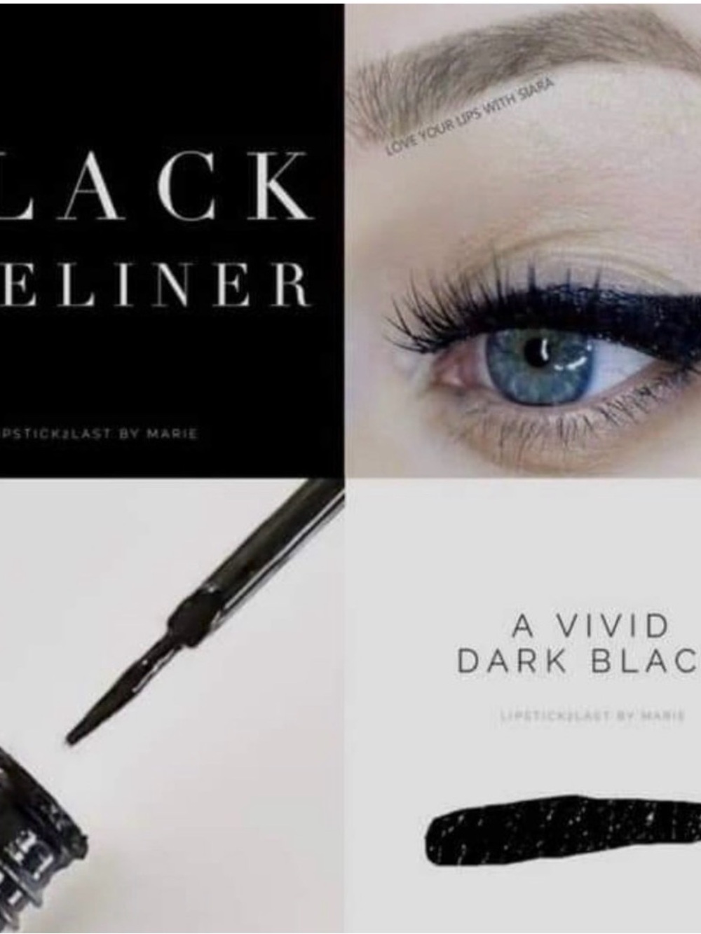 SeneGence Black Liquid Eyeliner — Intense True Black